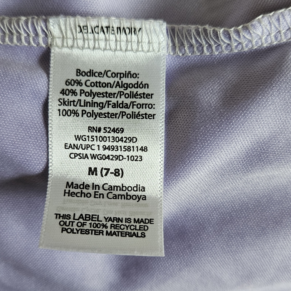 Girls Pastel Tulle Dress | M | 7/8 | Wonder Nation | White Ribbed Top | EUC - Picture 3 of 4